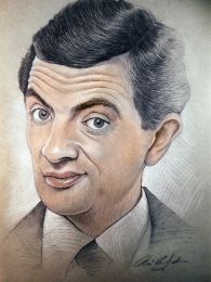 Mr. Bean / Rowan Atkinson - ceruza rajz